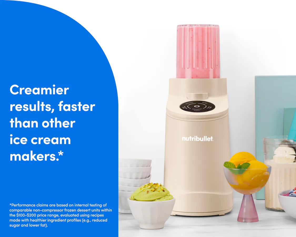 nutribullet Chill Ice Cream Maker delivering smoother and creamier results compared to similar machines
