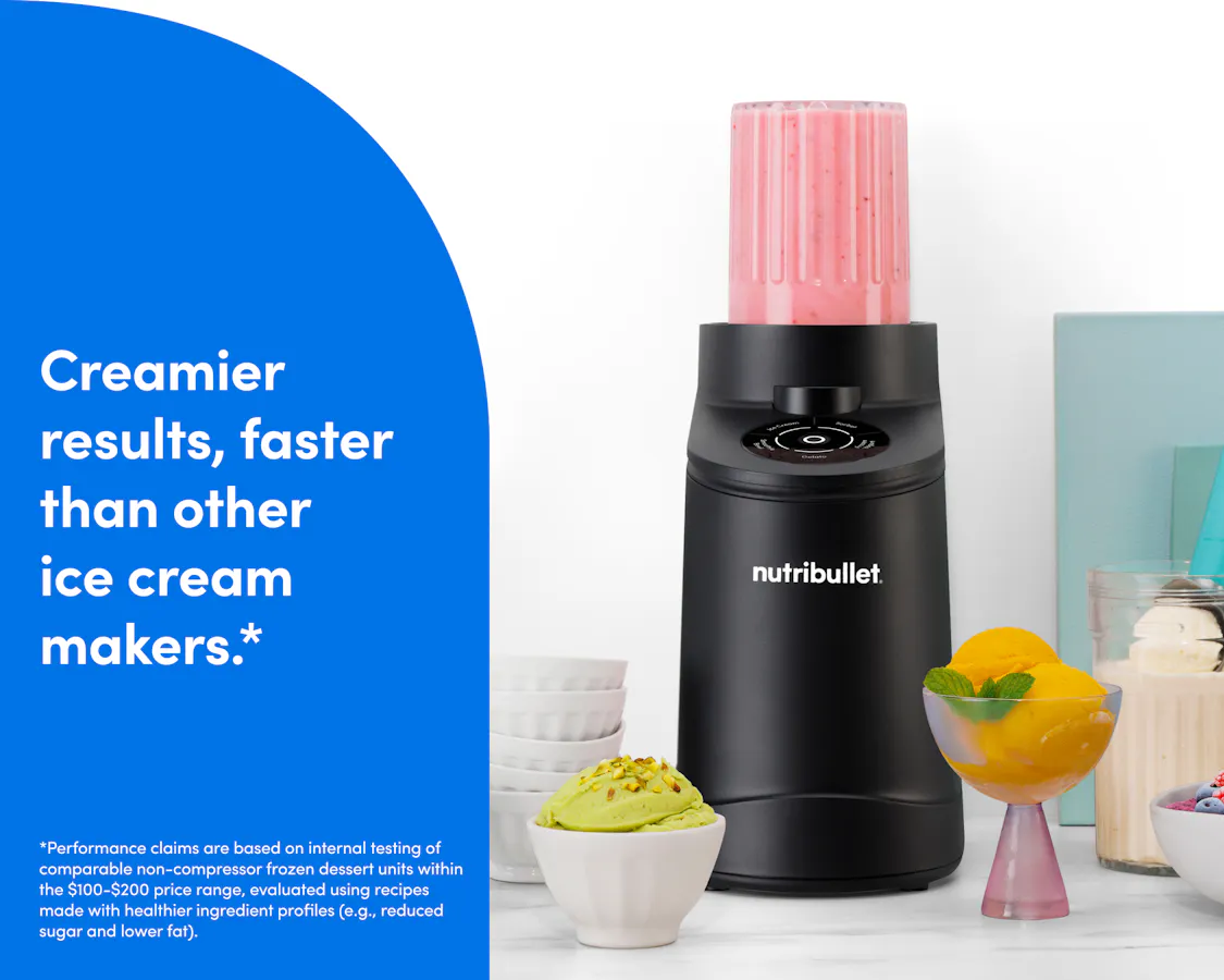 nutribullet Chill Ice Cream Maker delivering smoother and creamier results compared to similar machines