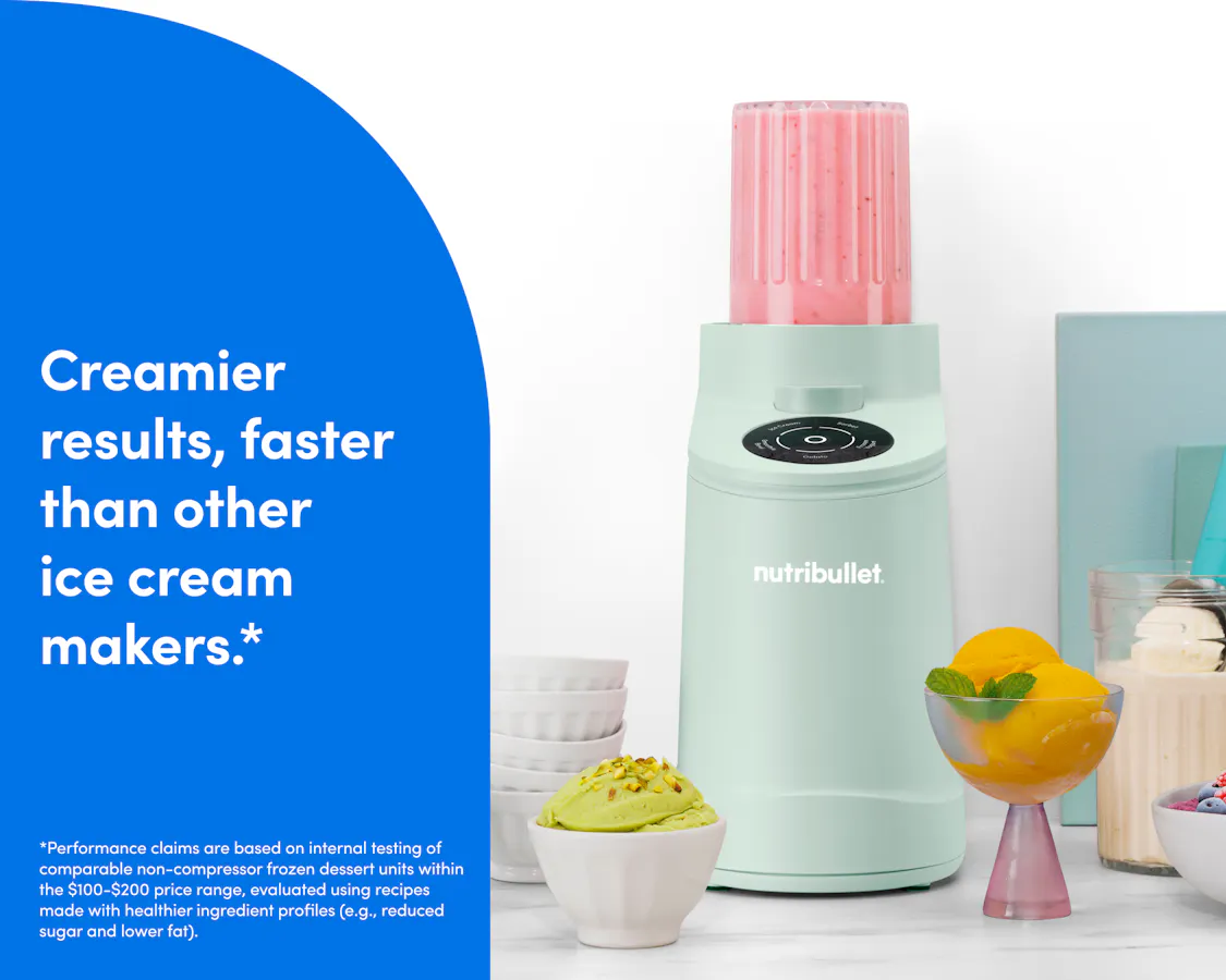nutribullet Chill Ice Cream Maker delivering smoother and creamier results compared to similar machines