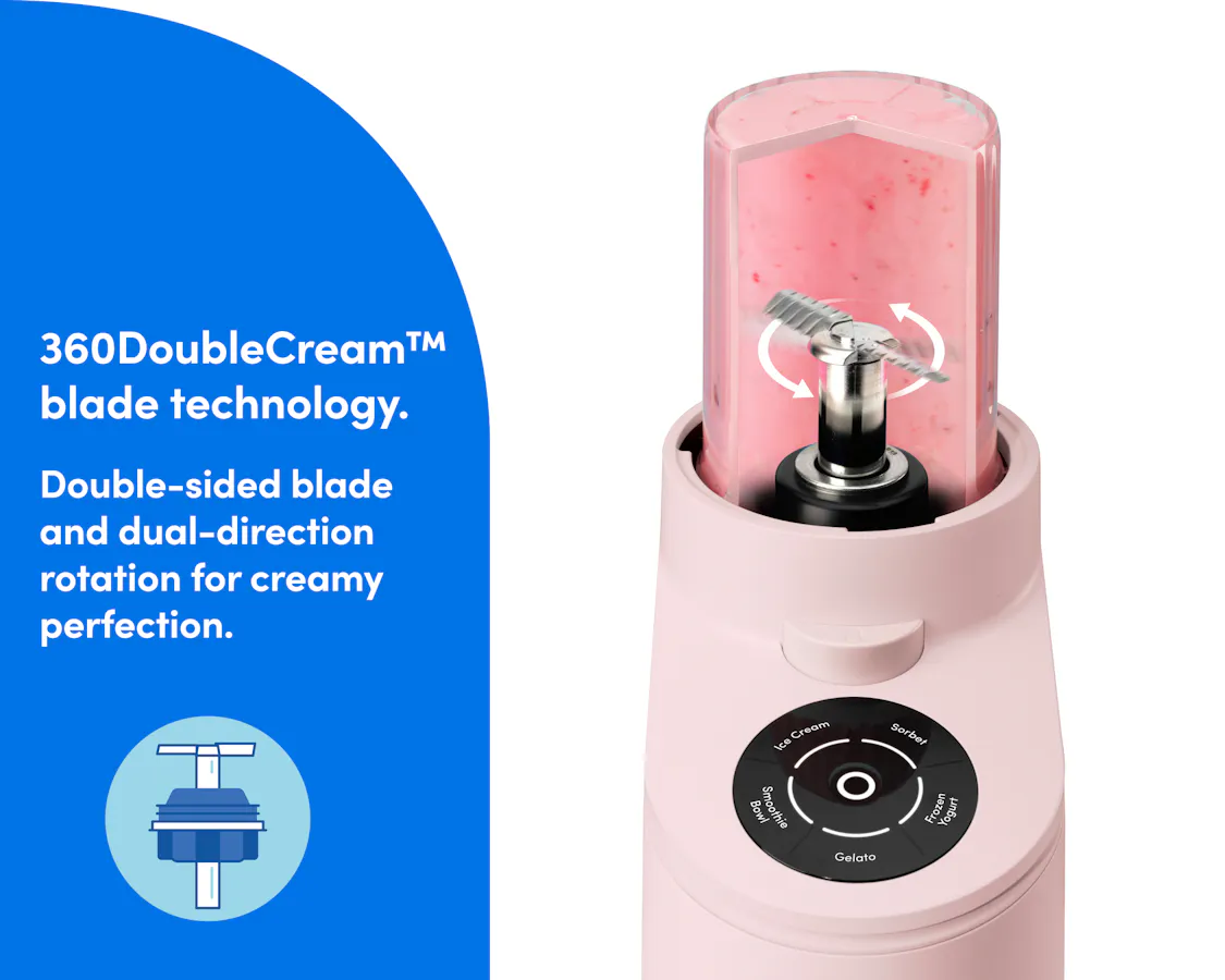 nutribullet Chill Ice Cream Maker highlighting faster and creamier performance capabilities