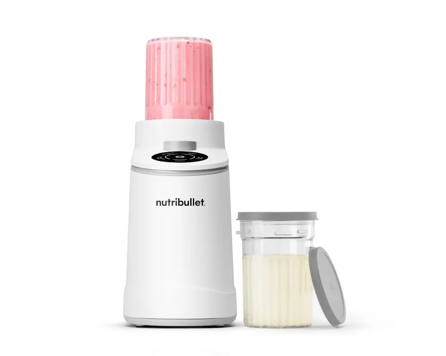 Compact Matte White nutribullet Chill Ice Cream Maker designed for fast, creamy frozen dessert results at home