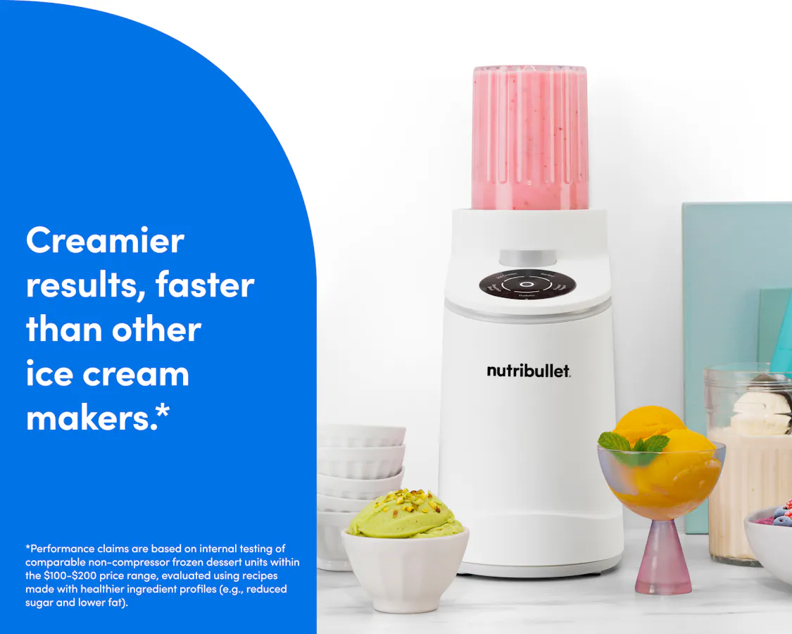nutribullet Chill Ice Cream Maker delivering smoother and creamier results compared to similar machines