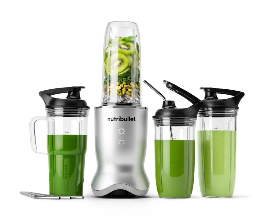 The nutribullet Ultra appears on a white background with the 24-oz and 32-oz cups and lids.
