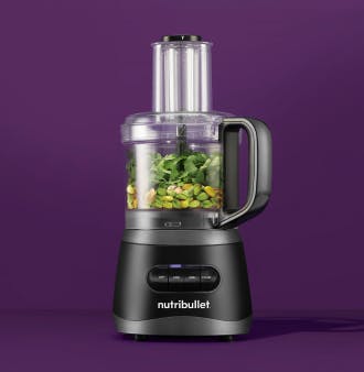 nutribullet® 7-Cup Food Processor against a dark purple background