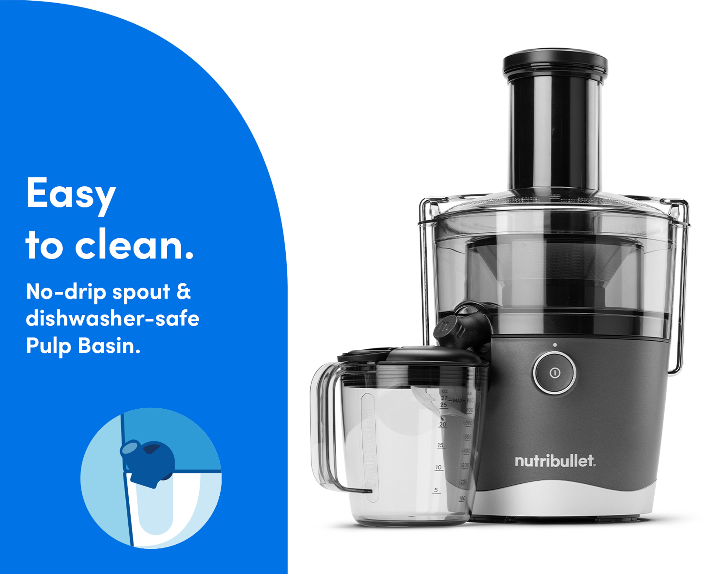 nutribullet 800 Watt Juicer - Whole Fruit & Vegetable Juicer