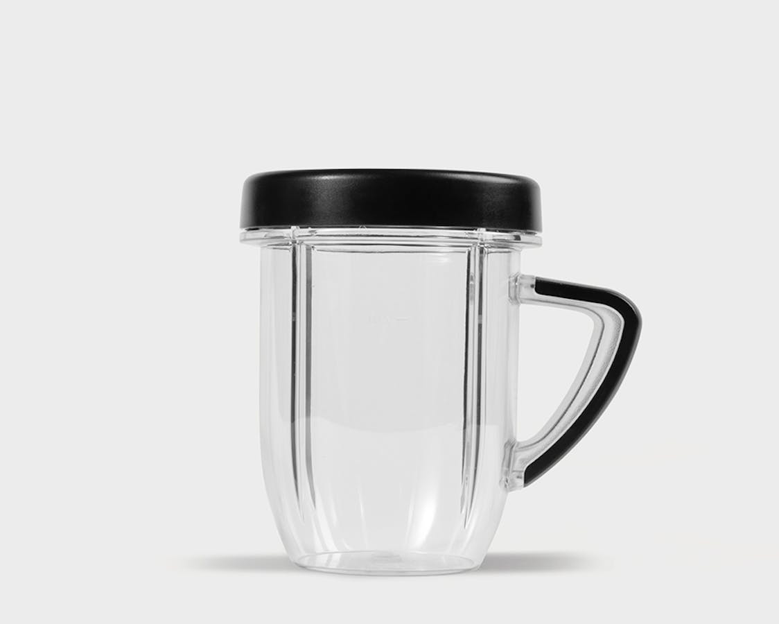 Nutribullet RX 30 oz Short Mug with Lip Ring, Black