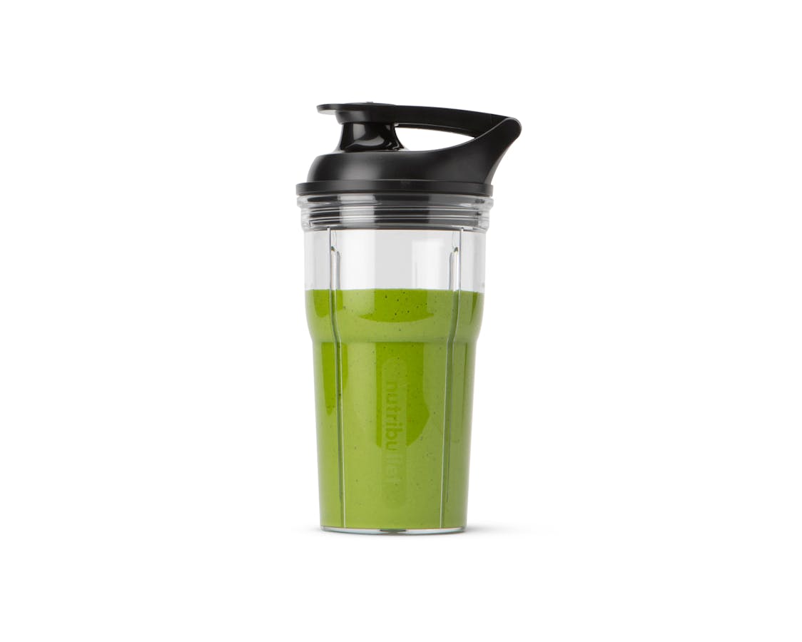 20oz Cup To-Go Lid filled with green smoothie