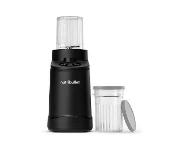 Black nutribullet specialty appliance on white background