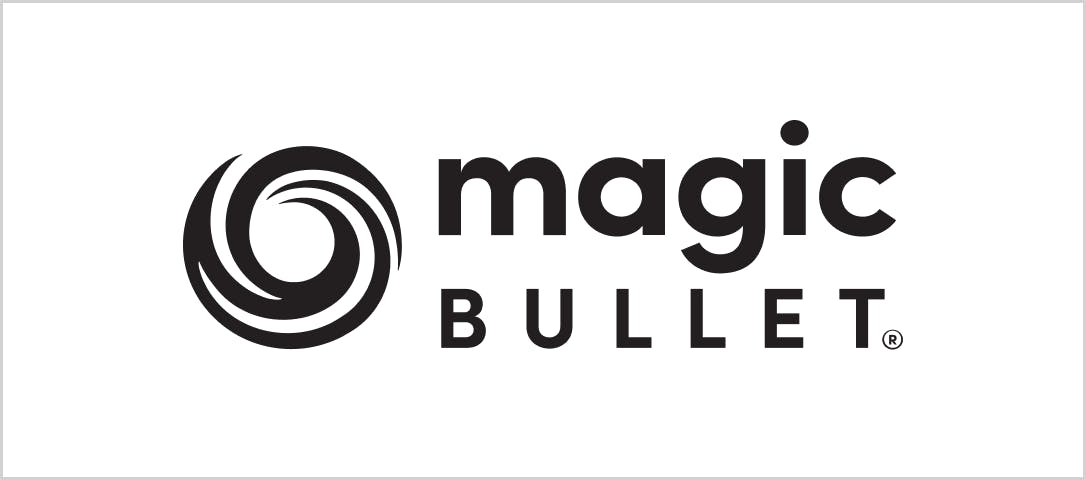 magicbullet® logo in black on a white background