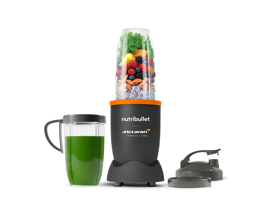The nutribullet® x McLaren: Pro with accessories on a white background.