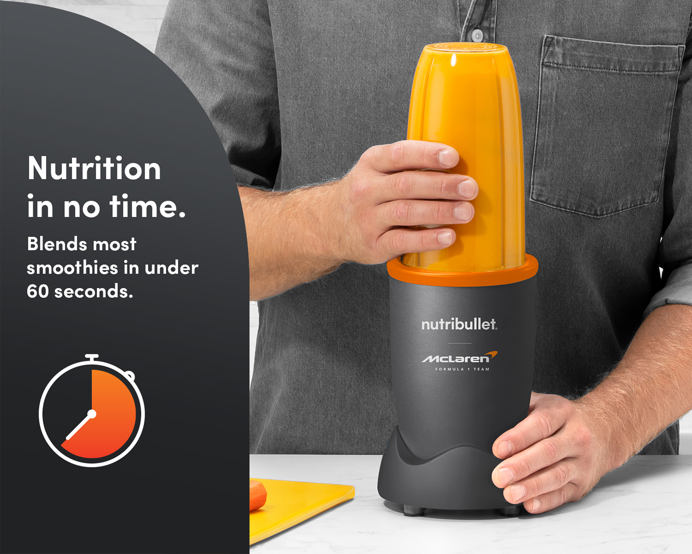 nutribullet Pro 900 watt personal blender x McLaren F1 Team.