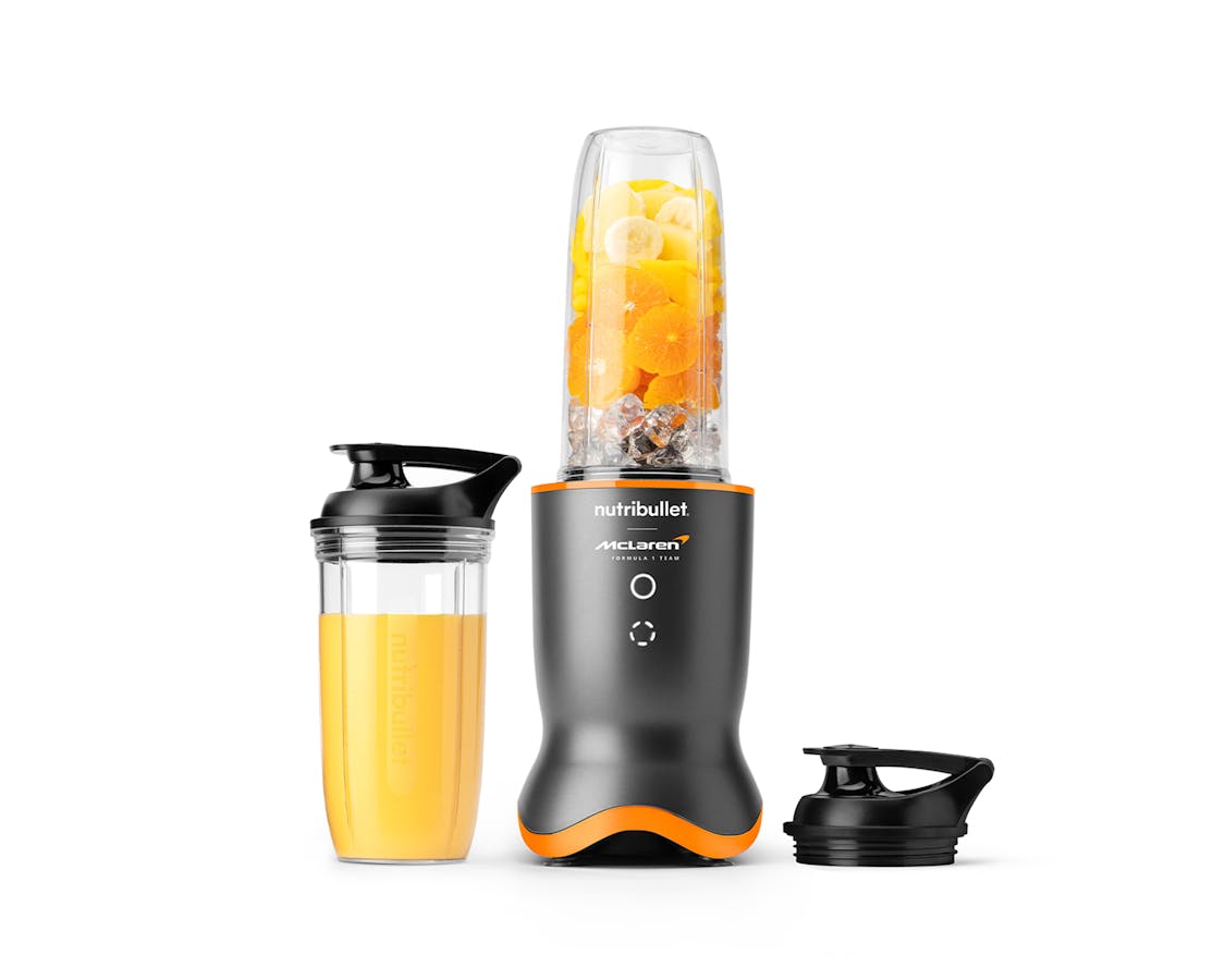 The nutribullet® x McLaren Formula 1 Team: Ultra with cup and lid on a white background.