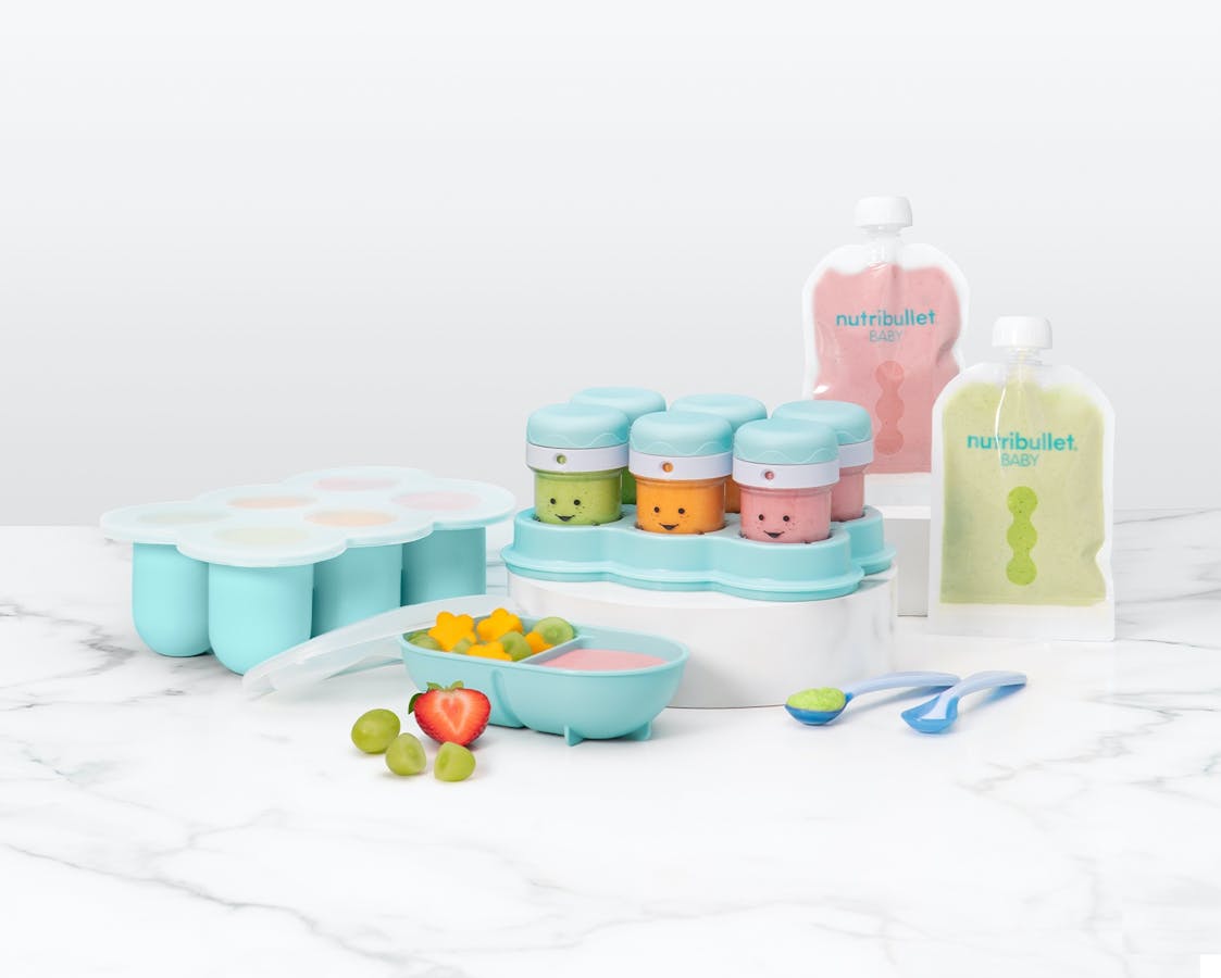 Nutribullet Baby Accessories (3 Storage Containers + 1 Cup +1 Freezer Tray)