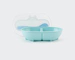 Product preview 5 of 9. Thumbnail nutribullet Baby blue two sided food bowl with lid.