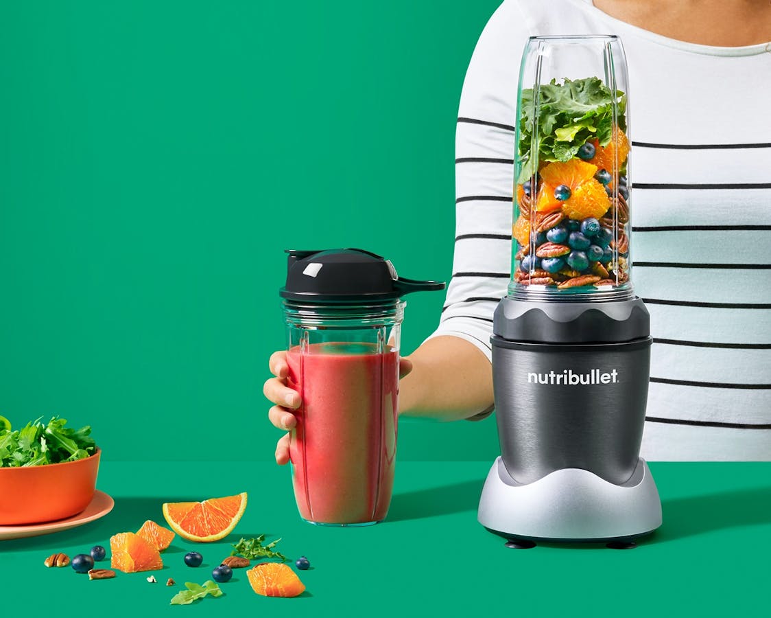 NutriBullet #NB2-10 Pro 1000W Personal Blender with 2 Cups and 2 Lids M5000