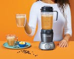 Product preview 2 of 9. Thumbnail nutribullet pitcher and coffee on orange background.