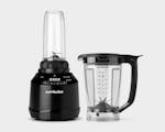 Product preview 7 of 8. Thumbnail of black empty nutribullet Smart Touch Blender, cup and pitcher on white background.