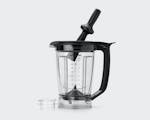 Product preview 8 of 8. Thumbnail of nutribullet Smart Touch empty pitcher, black lid, and black tamper on a white background.