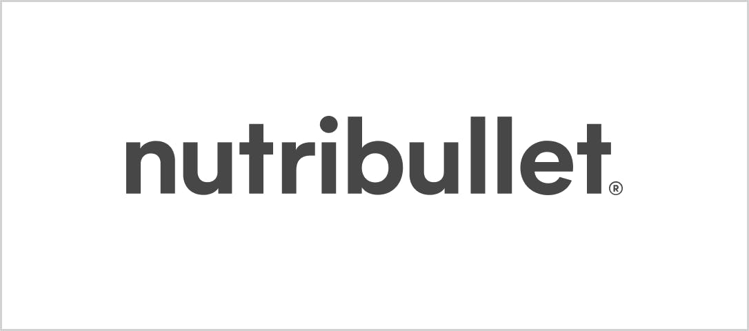 nutribullet® logo in gray on a white background