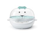 Product preview 4 of 8. Thumbnail empty white nutribullet Baby Steamer with teal accents.